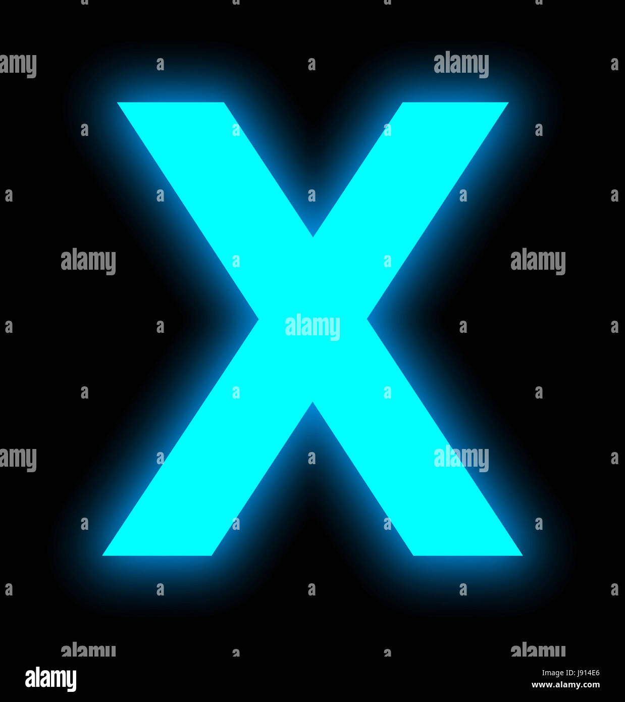 Neon letter x hires stock photography and images Alamy
