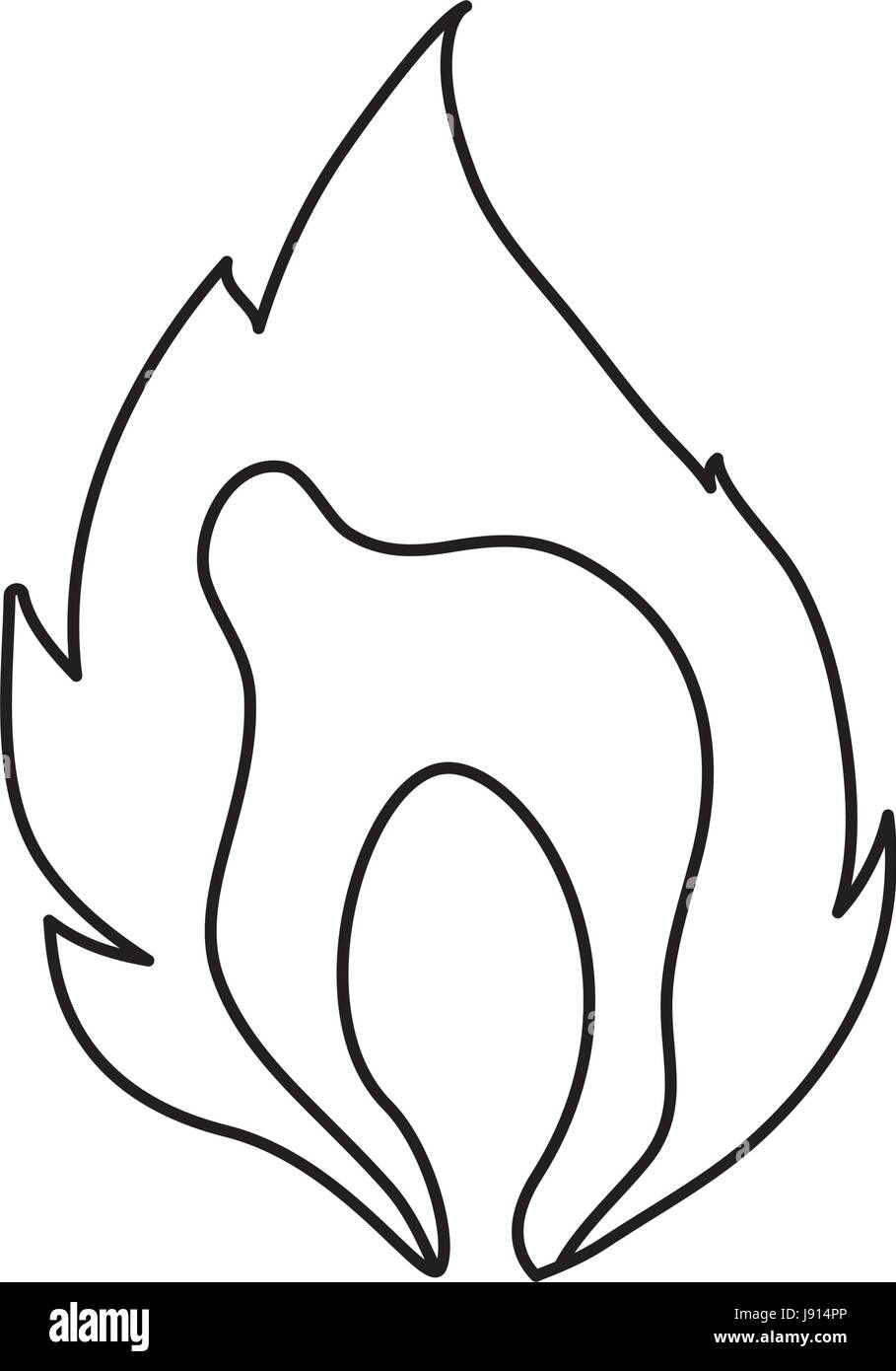 Fire burn flamme Stock Vector Image & Art - Alamy