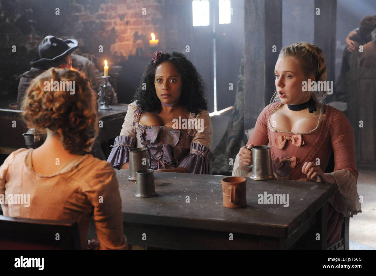 HARLOTS Rosalind Eleazar center Holli Dempsey right Season 1 HARLOTS Rosalind Eleazar center Holli Dempsey right Season 1