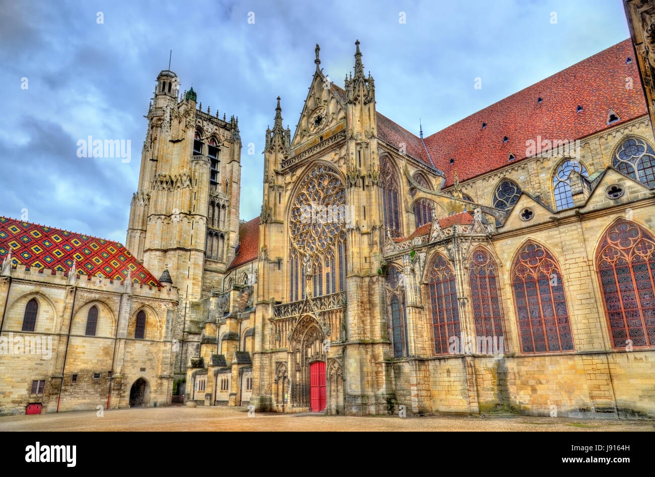 Saint Etienne Cathedral in Sens - France Stock Photo