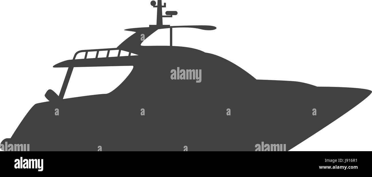 Motor yacht sunset Stock Vector Images - Alamy