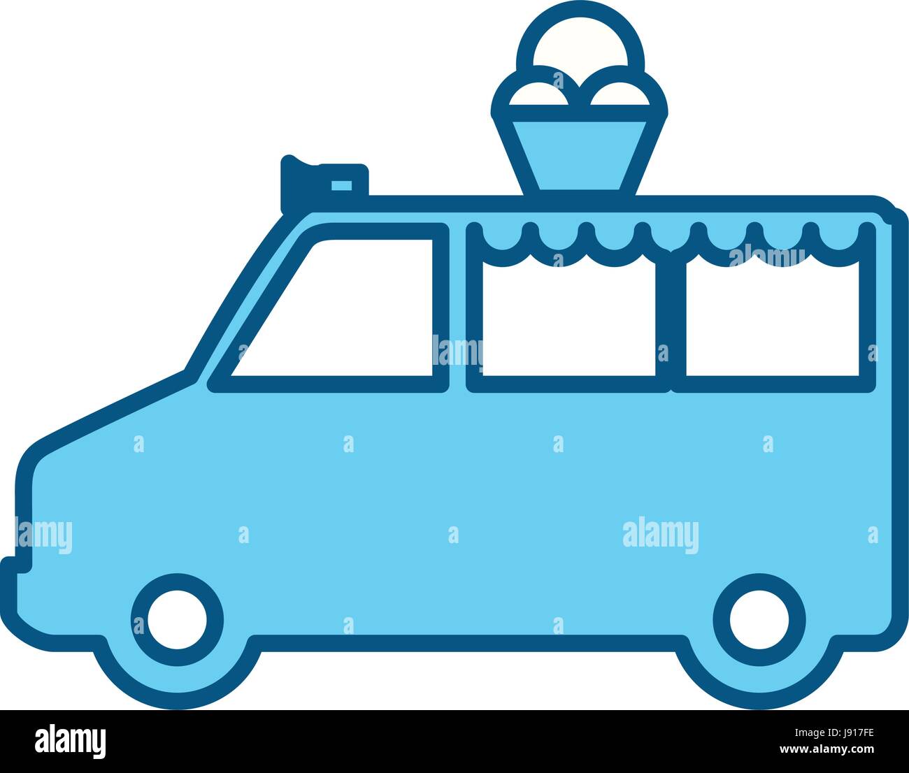 Ice cream truck Stock Vector Image & Art Alamy
