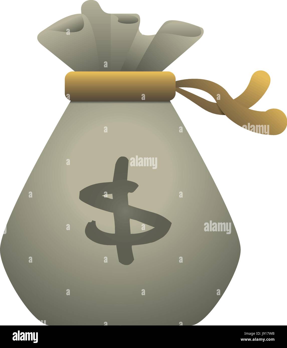 Money bag isolated Stock Vector Image & Art - Alamy