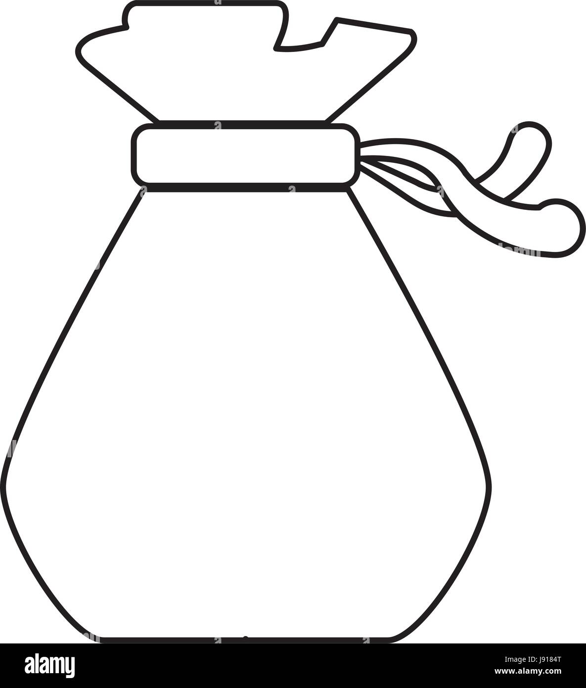 Money bag isolated Stock Vector Image & Art - Alamy