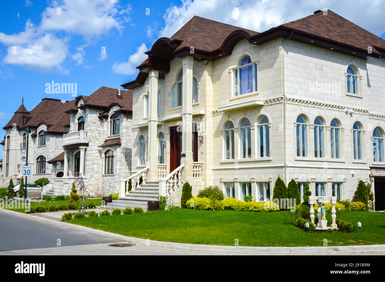 Expensive homes in Montreal, Canada Stock Photo Alamy