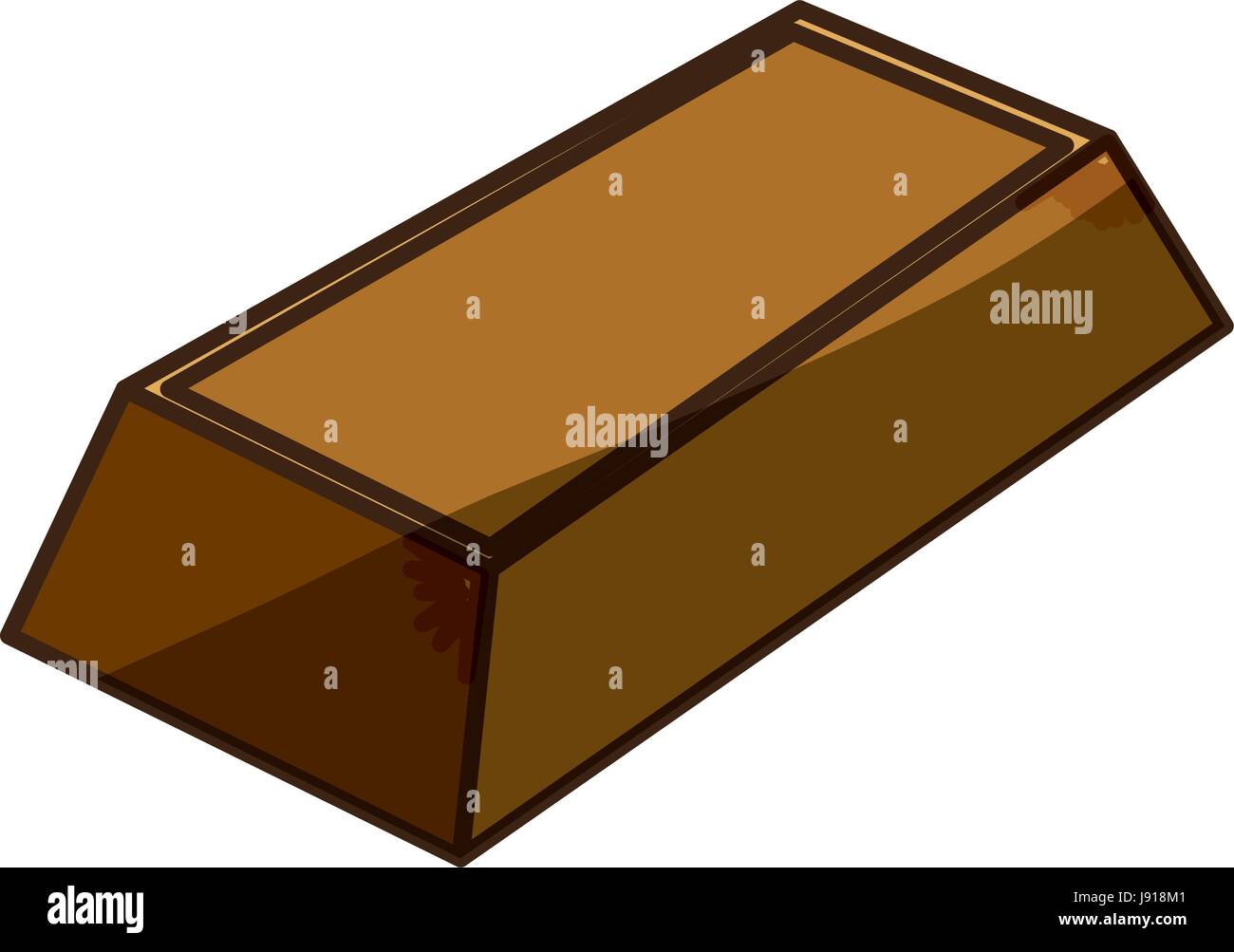 Gold ingot isolated Stock Vector Image & Art - Alamy