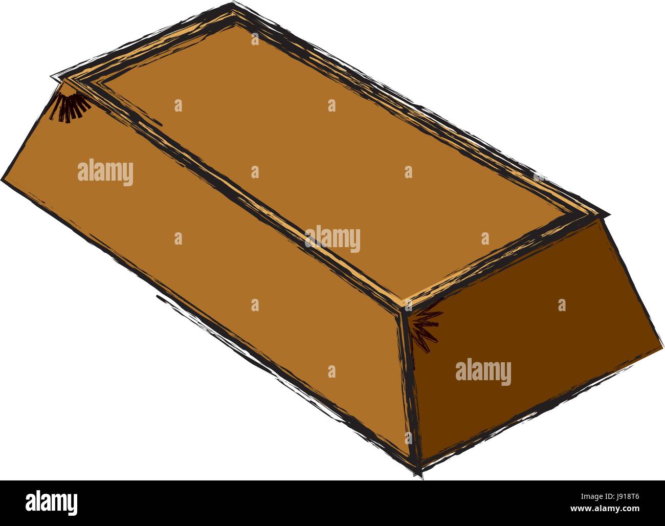 Gold ingot isolated Stock Vector Image & Art - Alamy