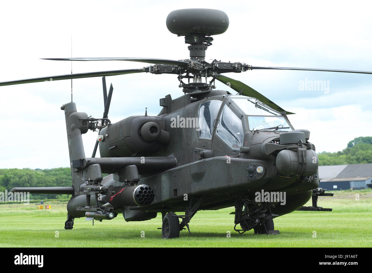 Army Air Corps AH-64 Apache attack helicopter UK Stock Photo