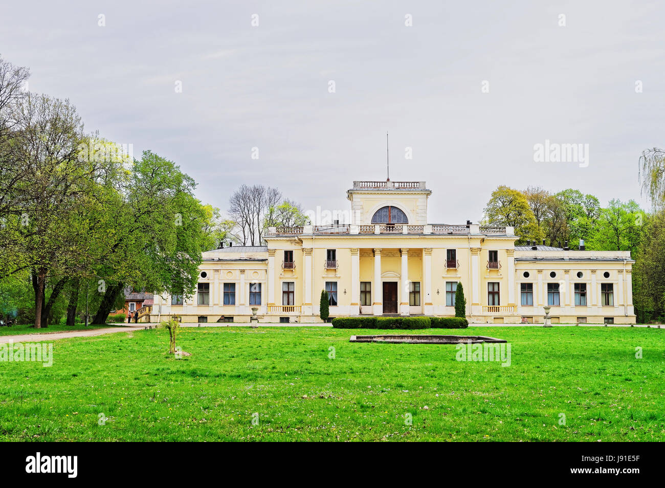Tyshkevich manor at Traku Voke public park in Vilnius, Lithuania. Stock Photo