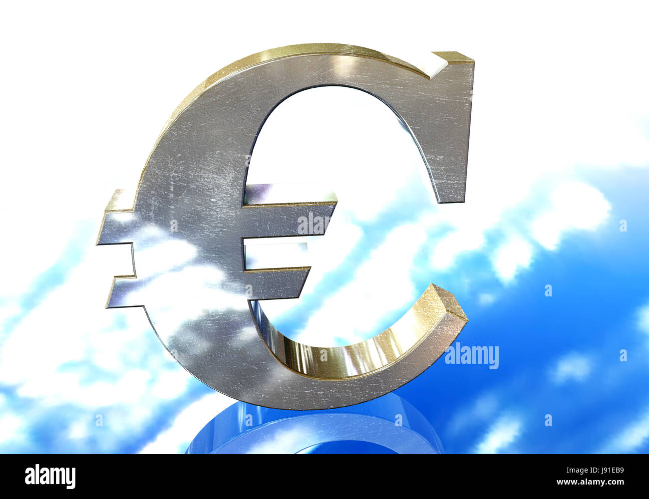 bank, lending institution, blue, euro, currency, crisis, buy, gold, money, Stock Photo