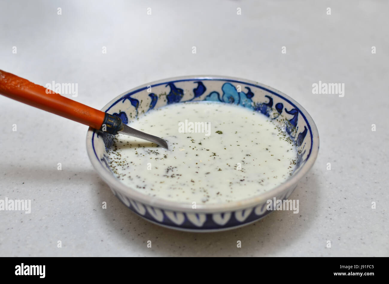 Dahi Yogurt Raita Stock Photo