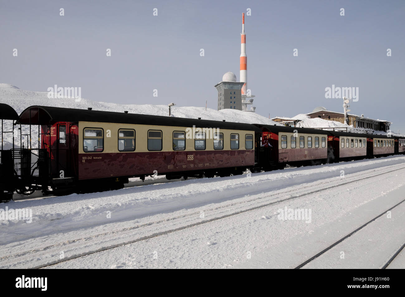 station, railway, locomotive, train, engine, rolling stock, vehicle, means of Stock Photo