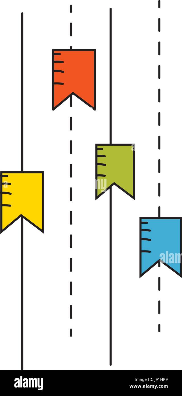 cute party flag hanging design Stock Vector Image & Art Alamy