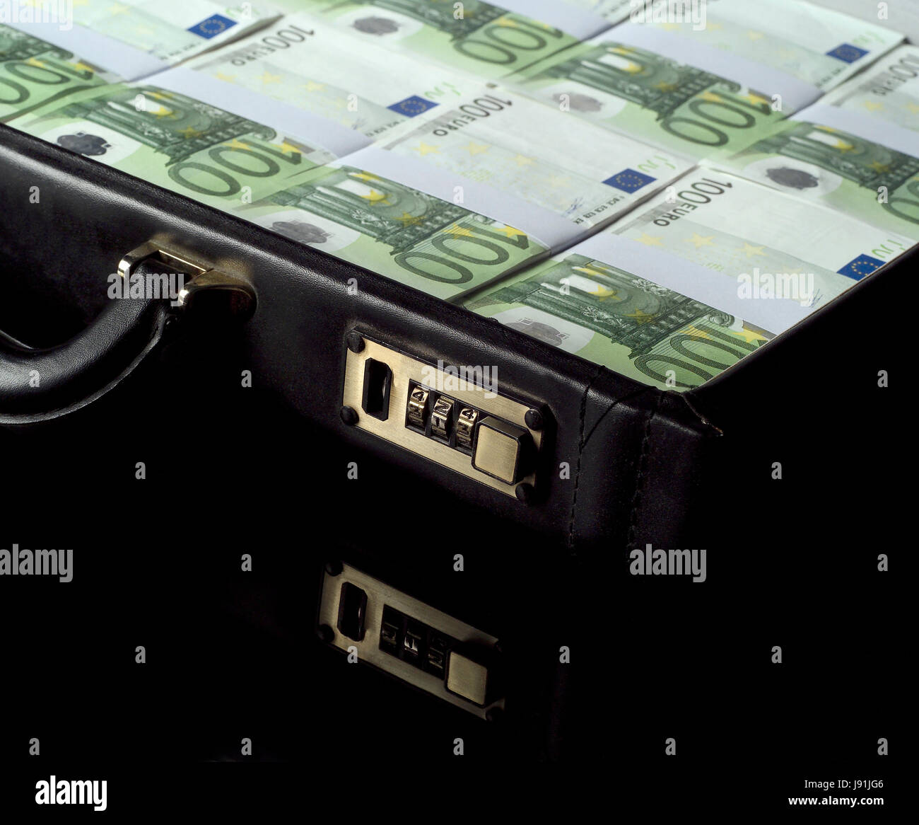isolated, currency, stuffed, euro, briefcase, crime, wealth, open