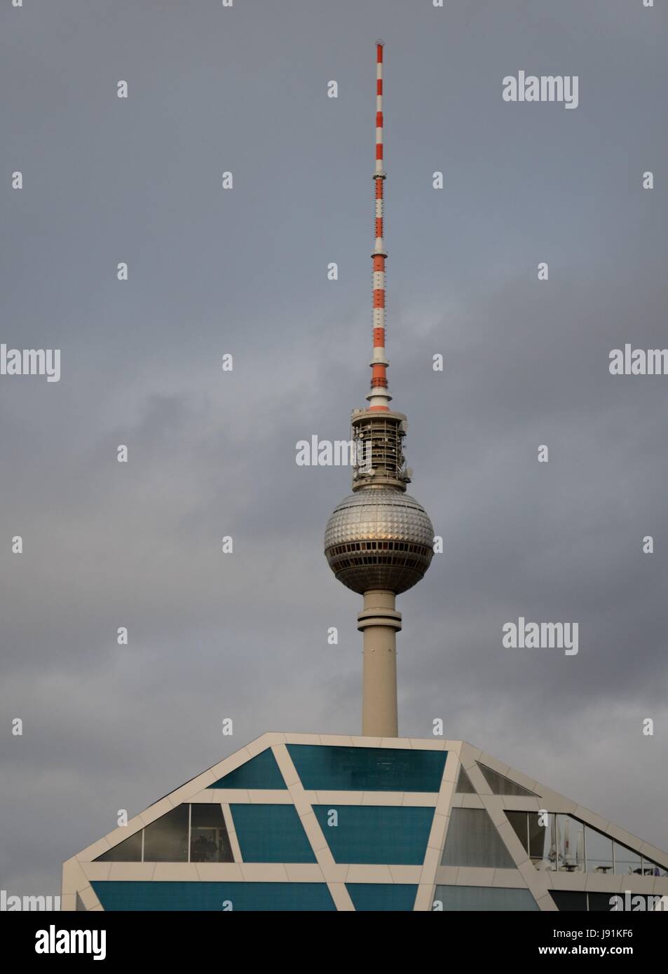 berlin, television tower, berlin, germany, german federal republic, antenna, Stock Photo