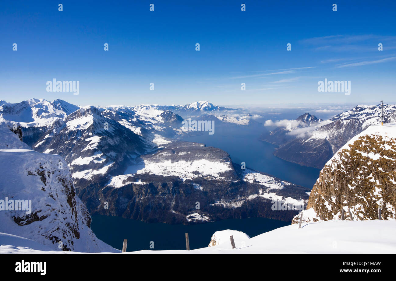 alps, switzerland, central switzerland, winter, alps, switzerland, sight, view, Stock Photo