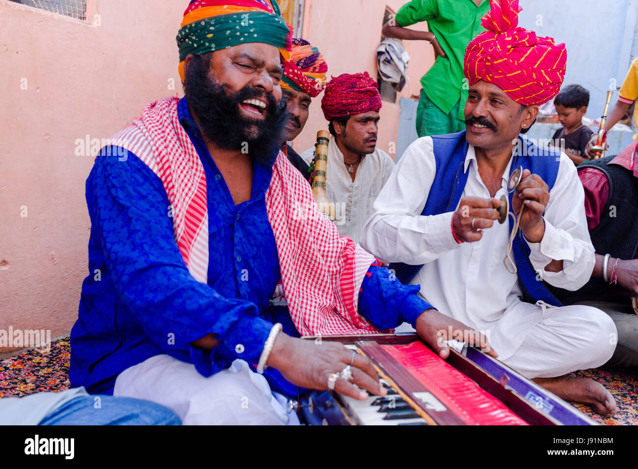 Kalbelia nomads of Rajasthan, India Stock Photo