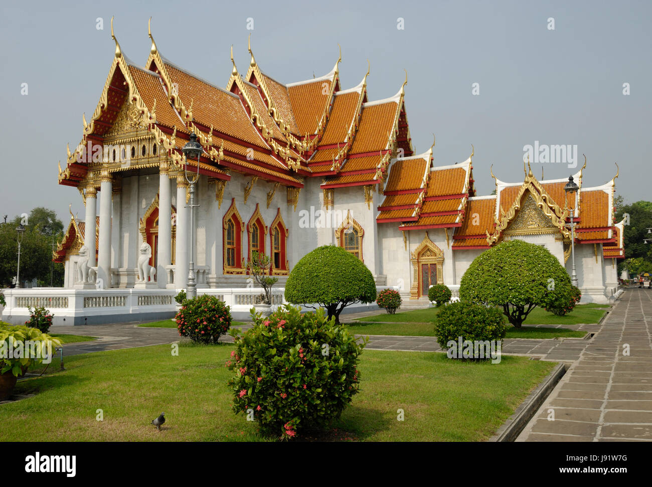 marble temple in bangkok Stock Photo - Alamy