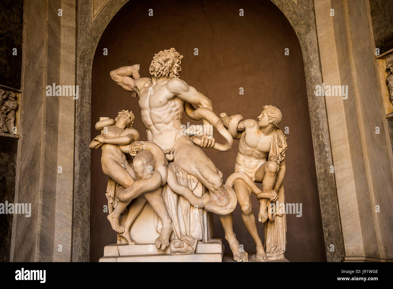 Roman Marble sculpture in the Vatican Museum Rome Italy Stock Photo - Alamy