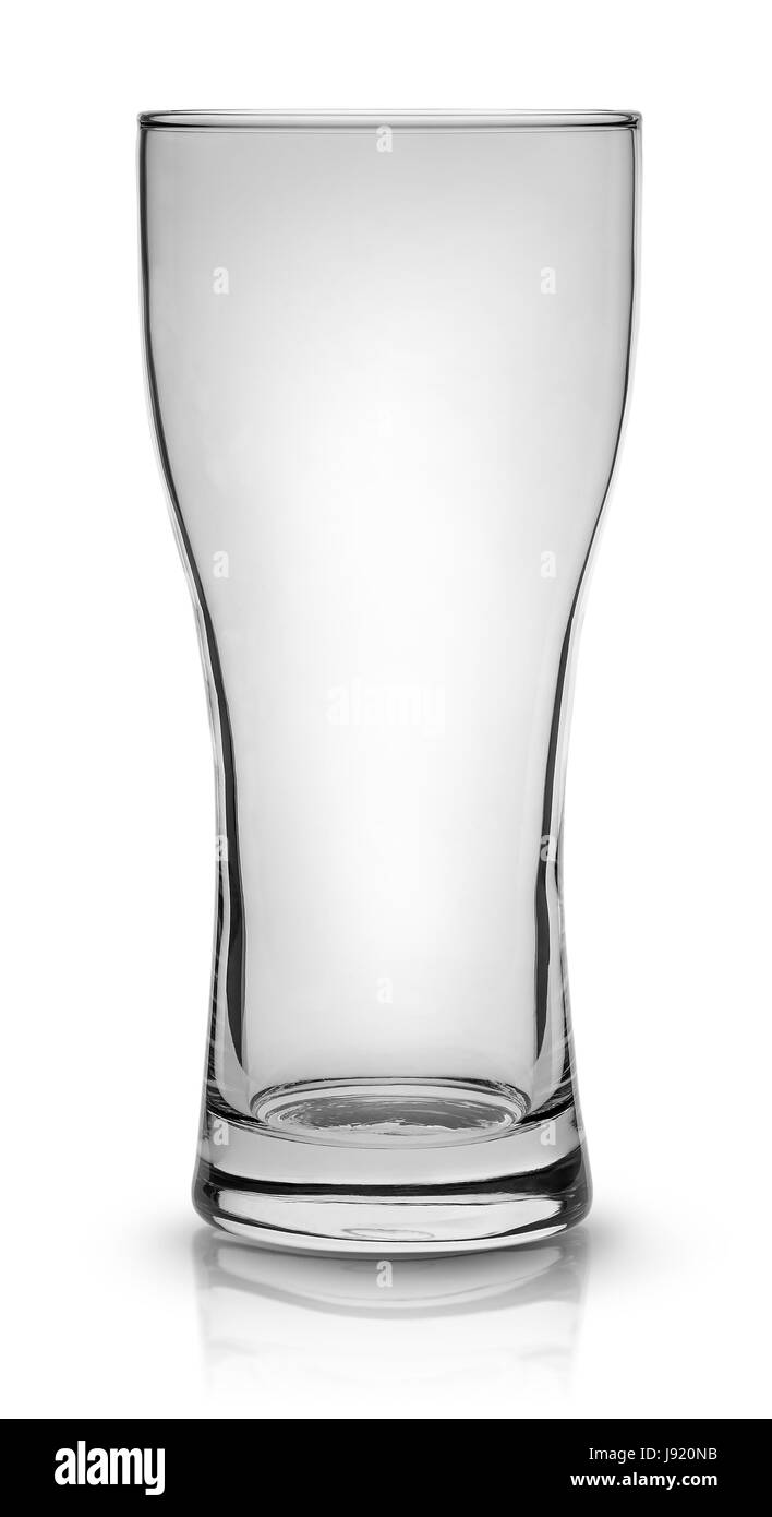 Empty small beer glass Stock Photo