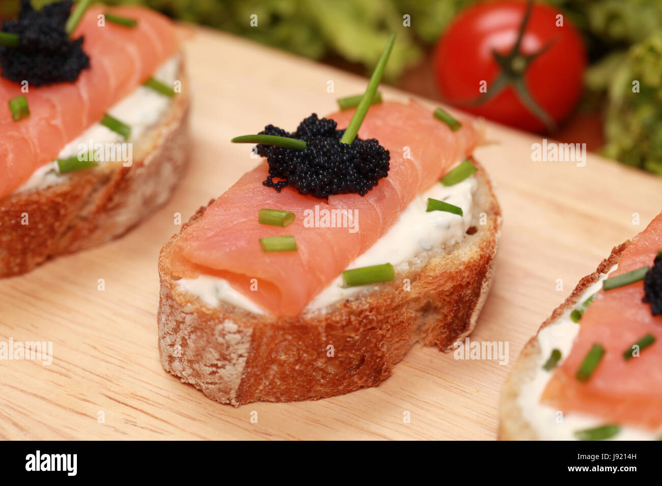 finger food with salmon Stock Photo Alamy