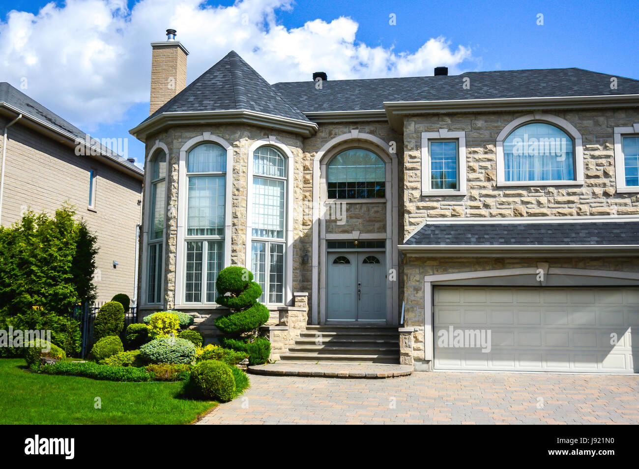 Expensive homes in Montreal, Canada Stock Photo Alamy
