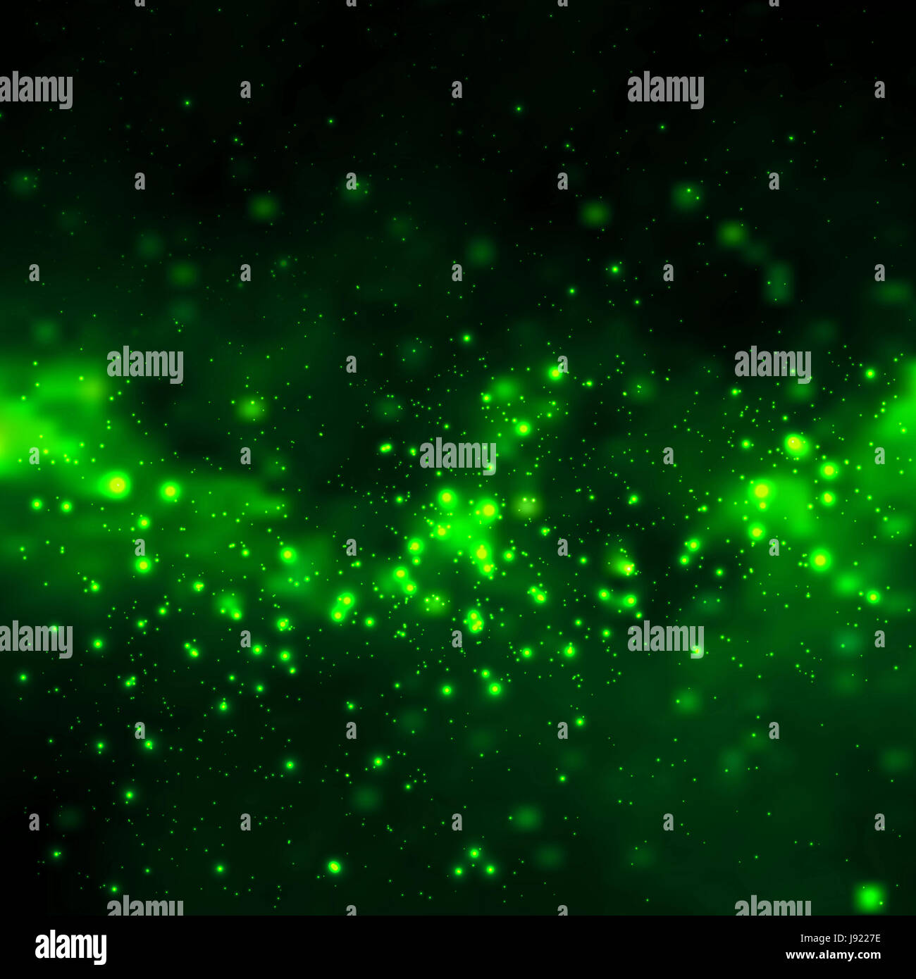 Green Galaxy Background