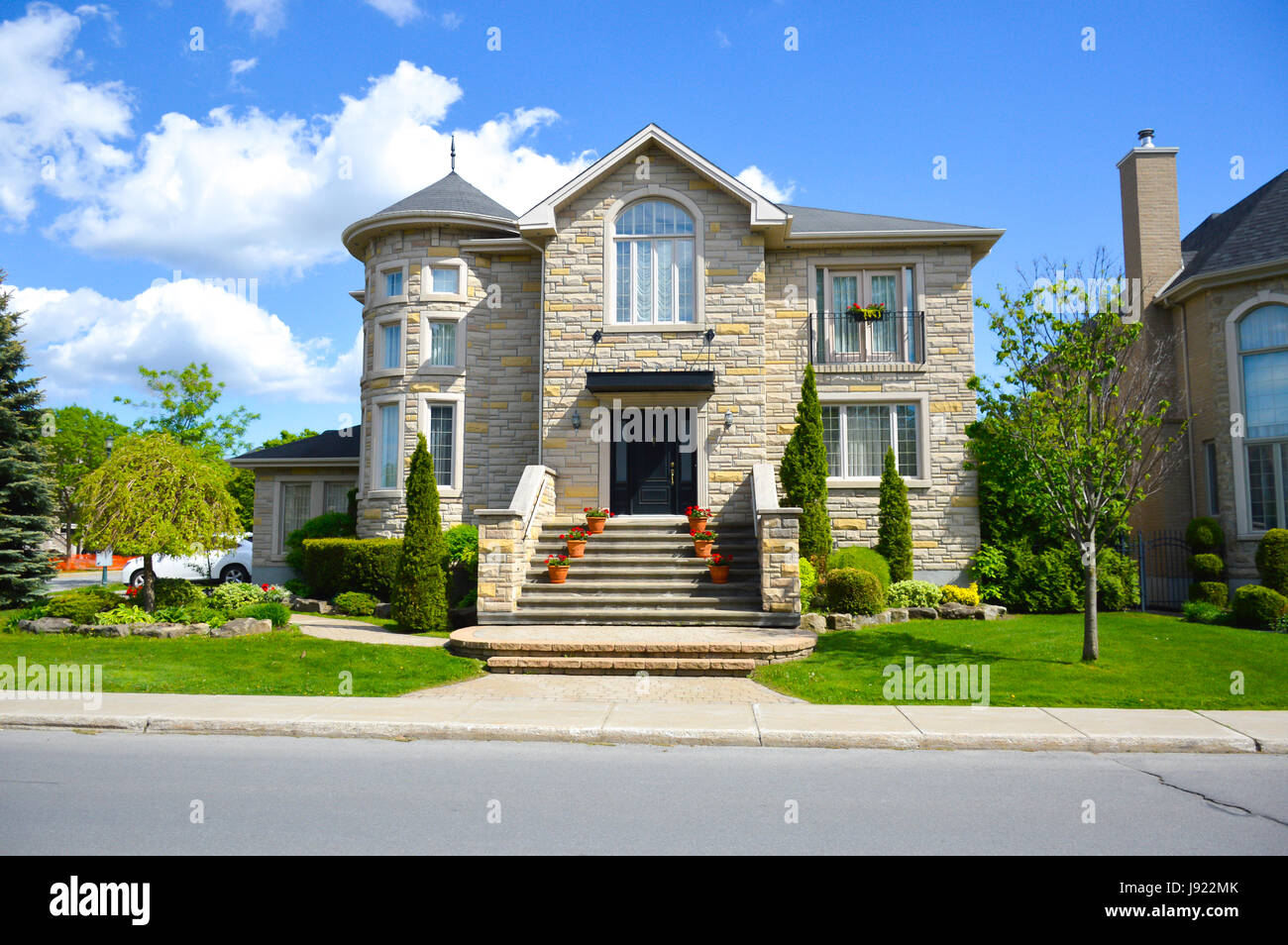 Expensive homes in Montreal, Canada Stock Photo Alamy
