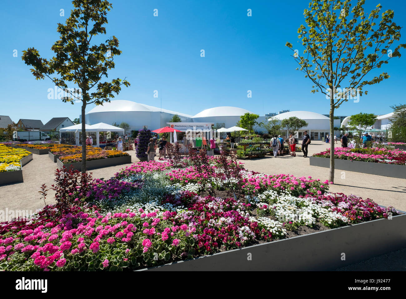 View of flower halls art IGA 2017 International Garden Festival