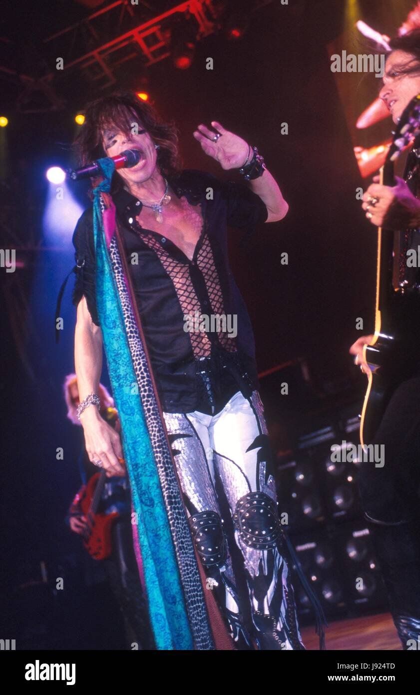 Aerosmith performing at Madison Square Garden in New York City