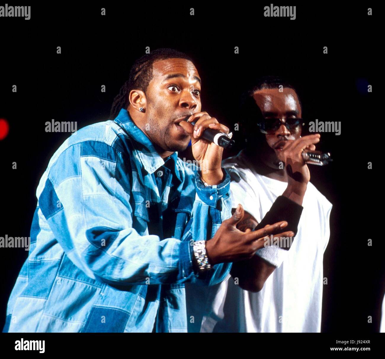 BUSTA RHYMES AND P. DIDDY PERFORMING AT Z100's ZOOTOPIA AT GIANTS