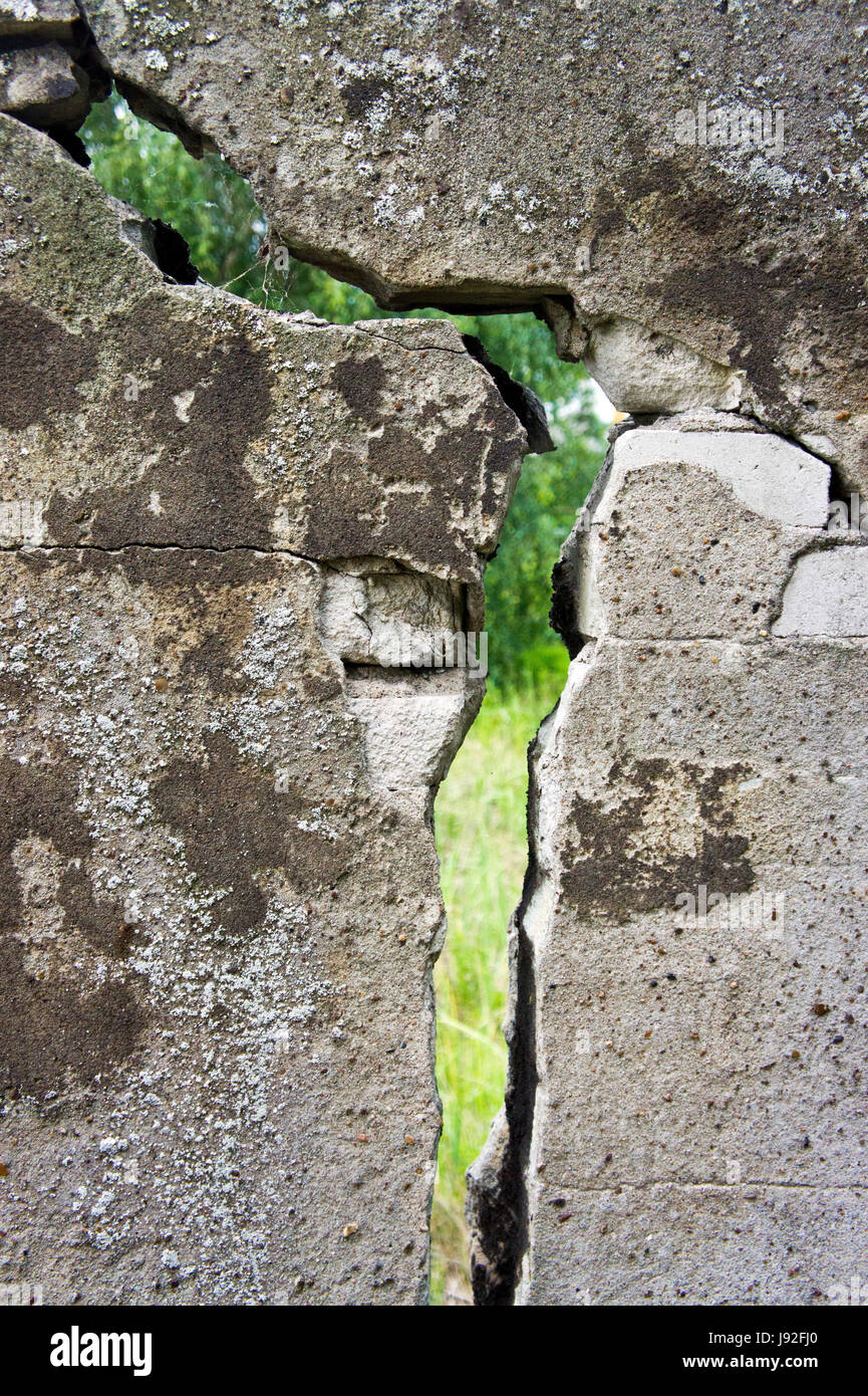 iron, concrete, ailing, wall, idea, perspective, point of view ...