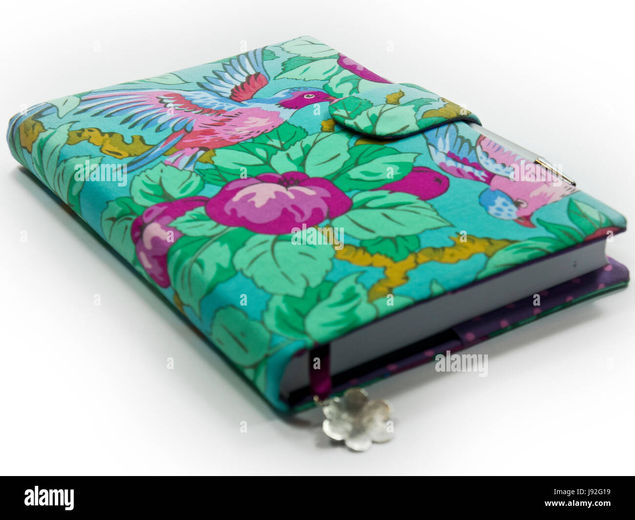 book cover made of cotton fabric Stock Photo Alamy