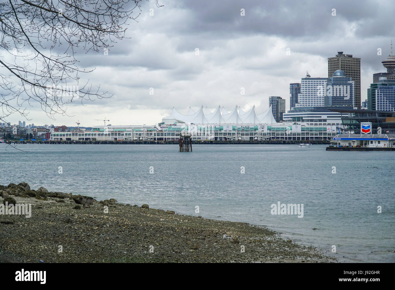 Vancouver skyline - view from Stanley Park - CANADA Stock Photo - Alamy