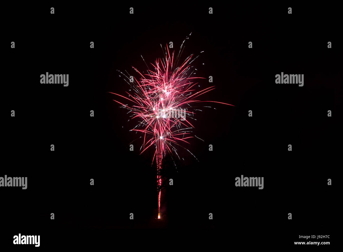 long-term exposure, silvester, New Years eve, new year, rocket, cheers, Stock Photo