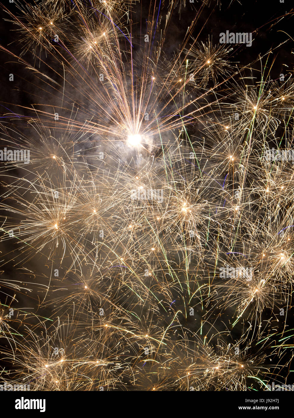 long-term exposure, silvester, New Years eve, new year, rocket, cheers, Stock Photo