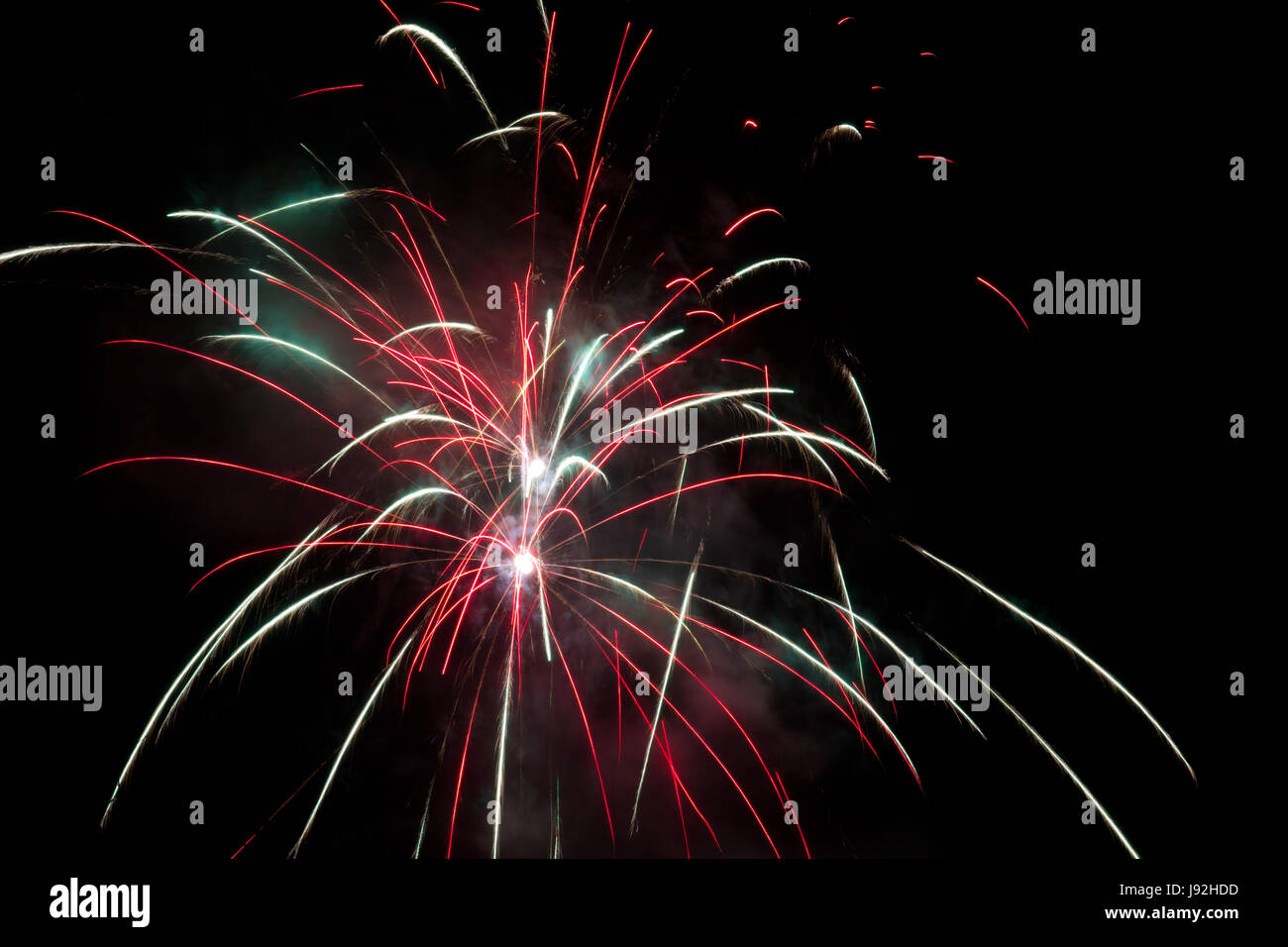 long-term exposure, silvester, New Years eve, new year, rocket, cheers, Stock Photo
