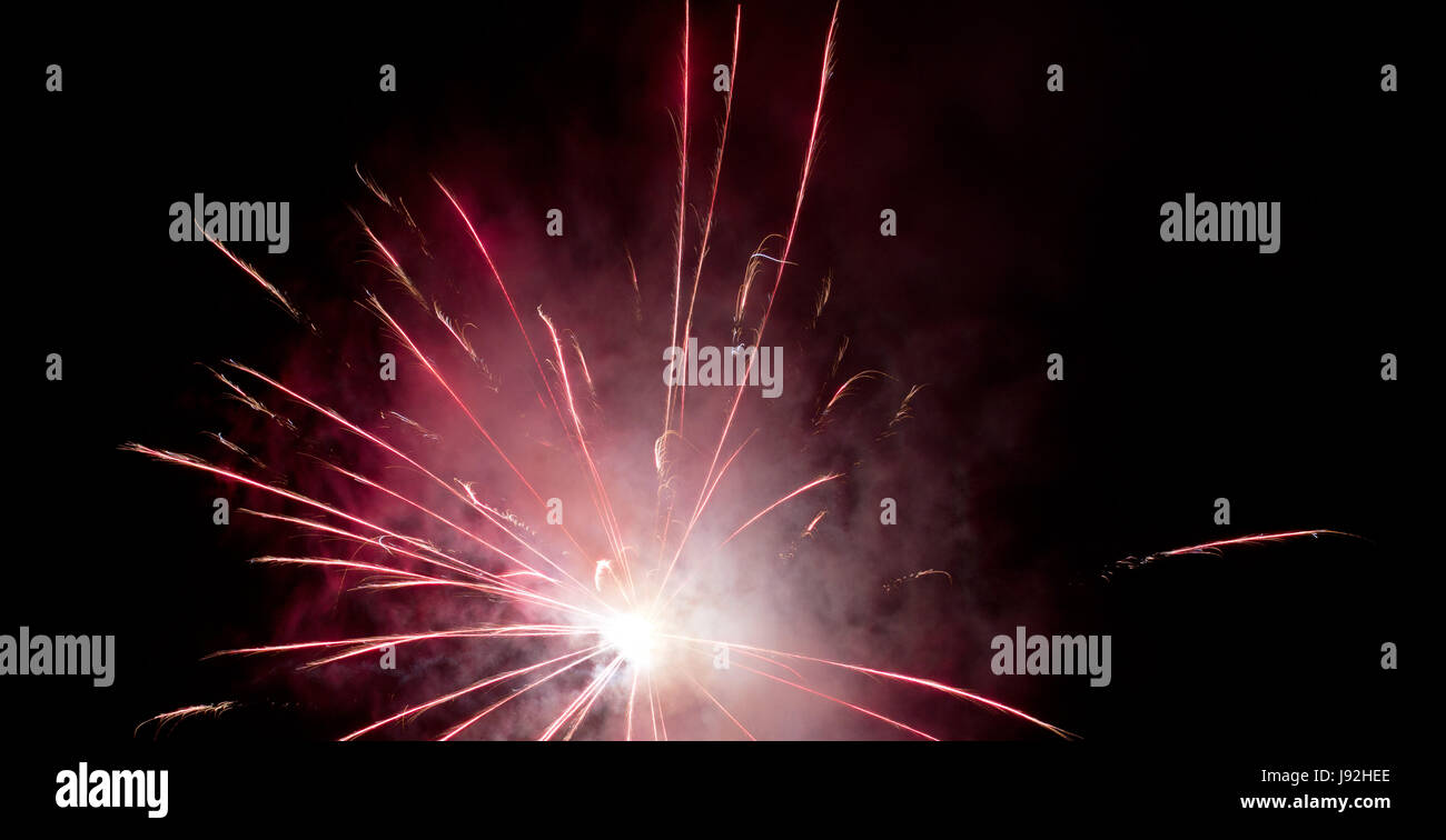 long-term exposure, silvester, New Years eve, new year, rocket, cheers, Stock Photo