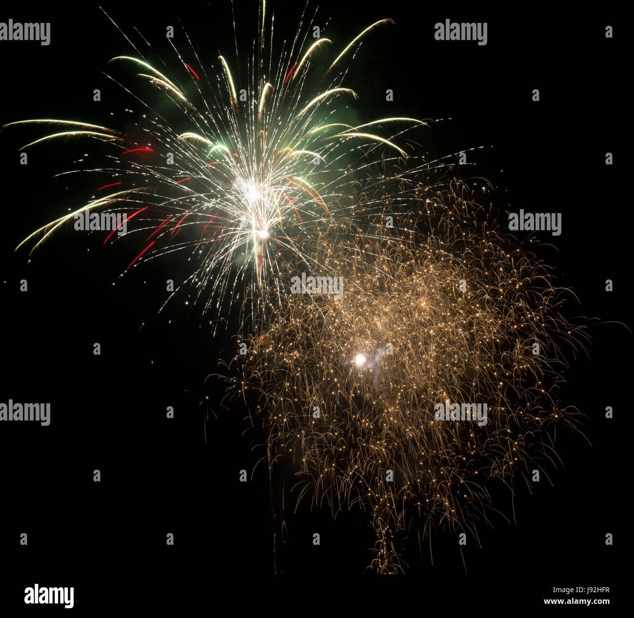 long-term exposure, silvester, New Years eve, new year, rocket, cheers, Stock Photo