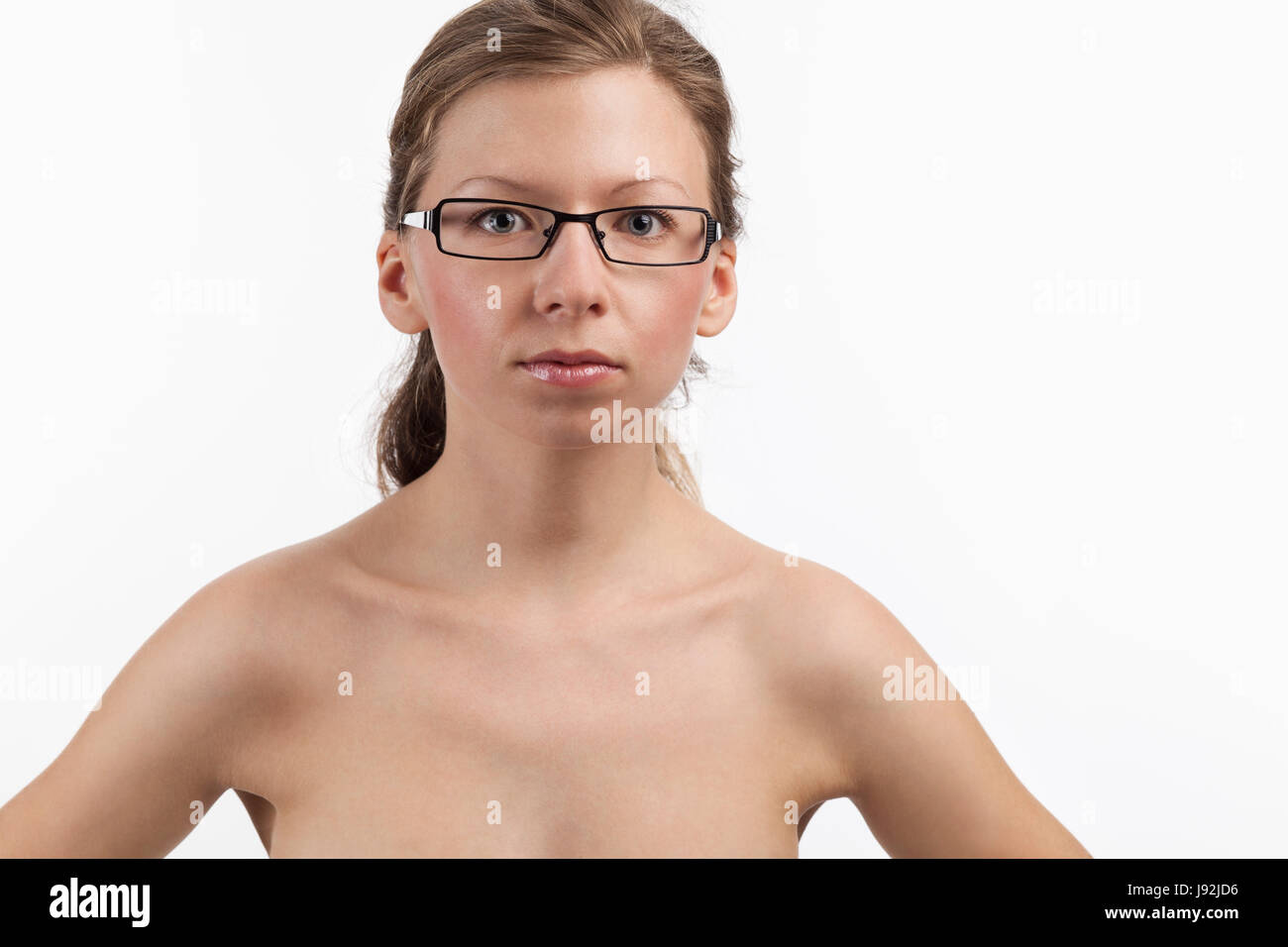 flawless skin of a pretty young woman Stock Photo