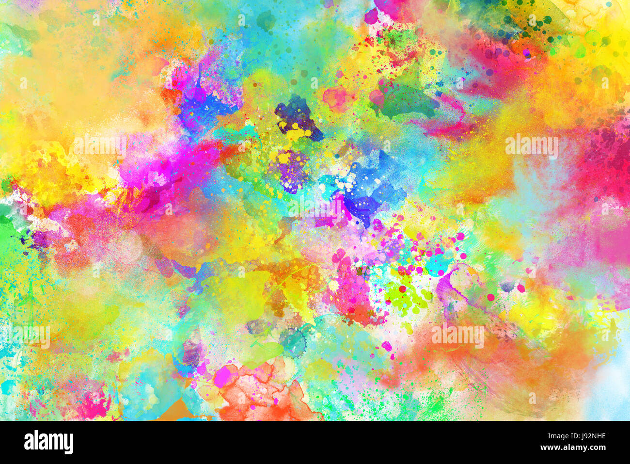 Rainbow liquid colors Stock Photo