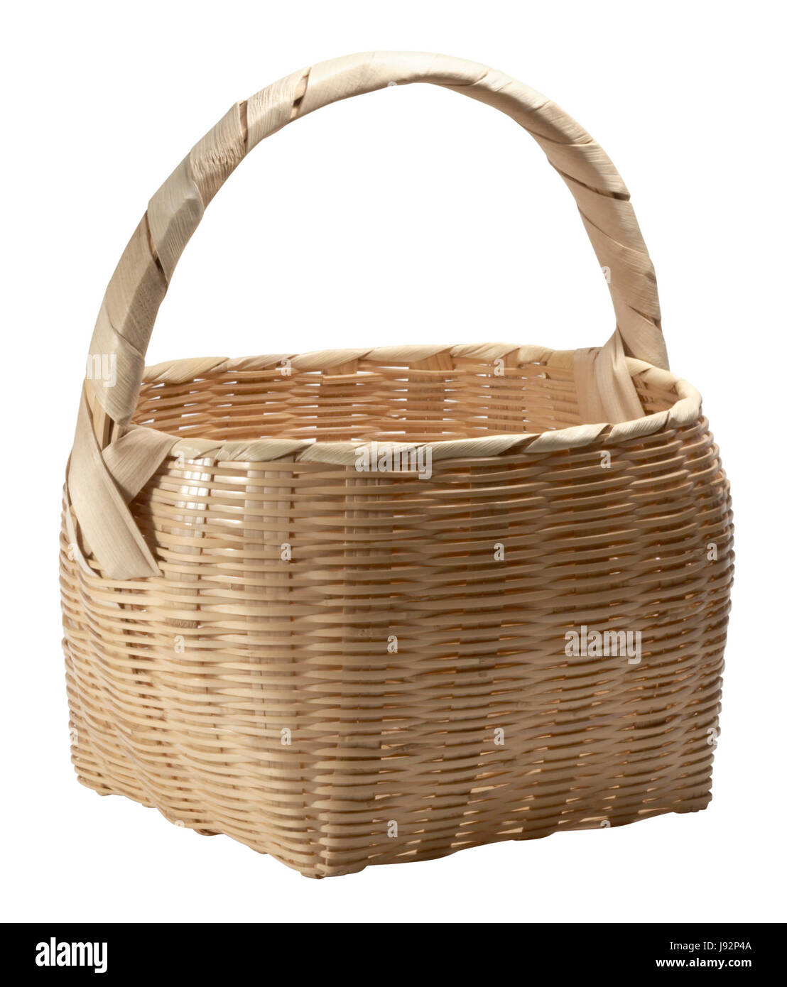 light brown basket Stock Photo