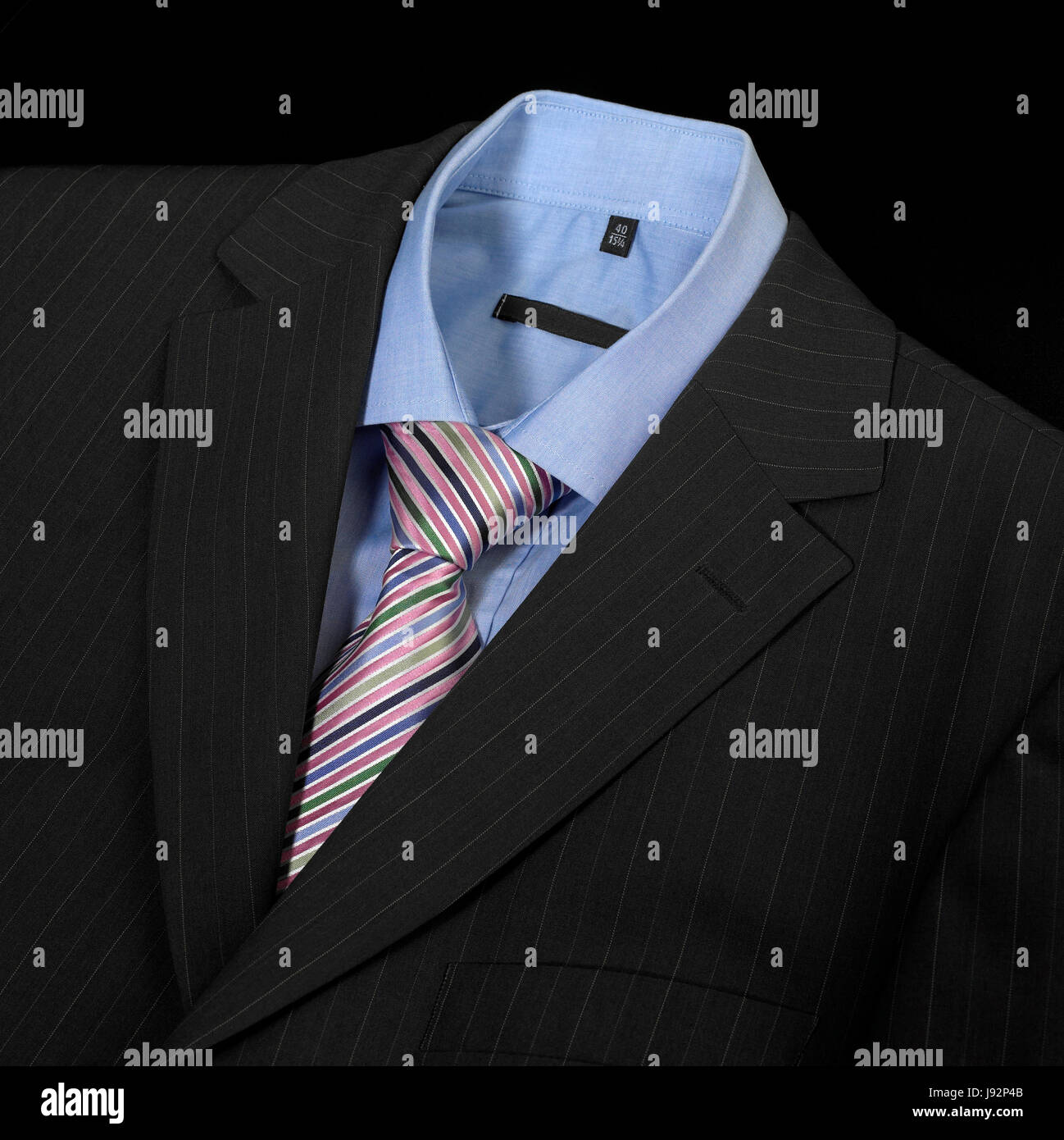 Men's shirt in packing close-up macro top view Stock Photo - Alamy