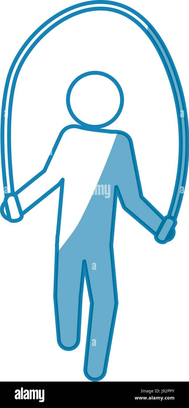 Figures jumping rope hi-res stock photography and images - Alamy