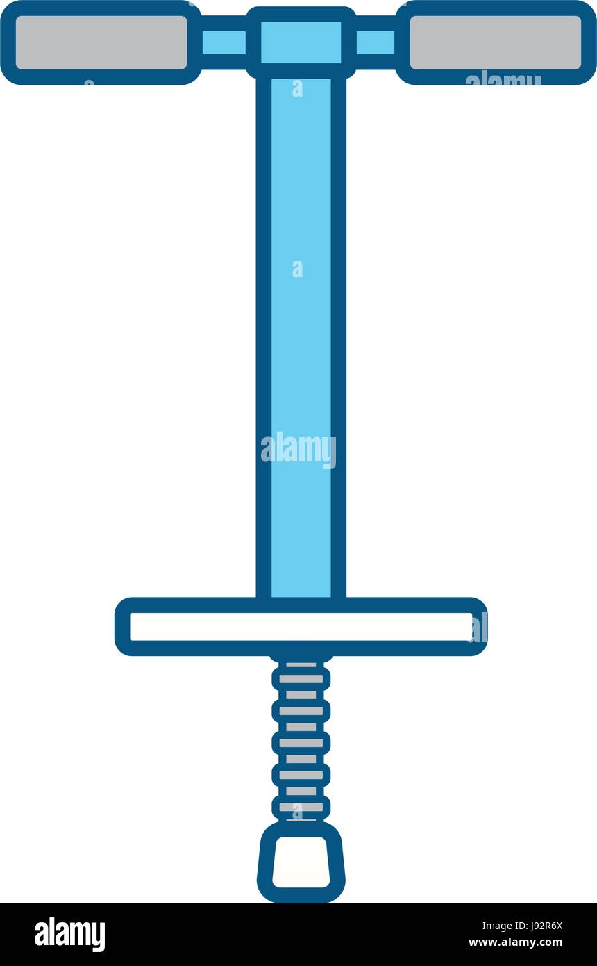 line pogo stick icon over white background Stock Vector Image & Art Alamy