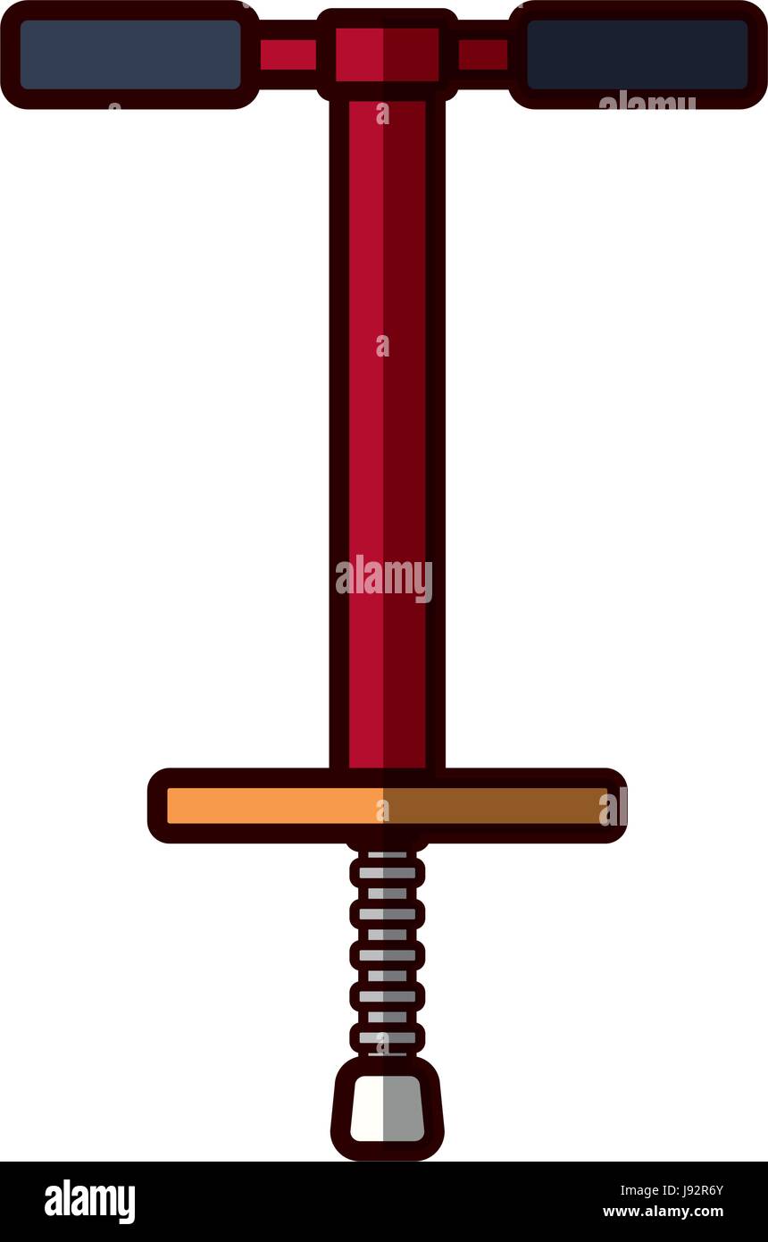 line pogo stick icon over white background Stock Vector Image & Art Alamy