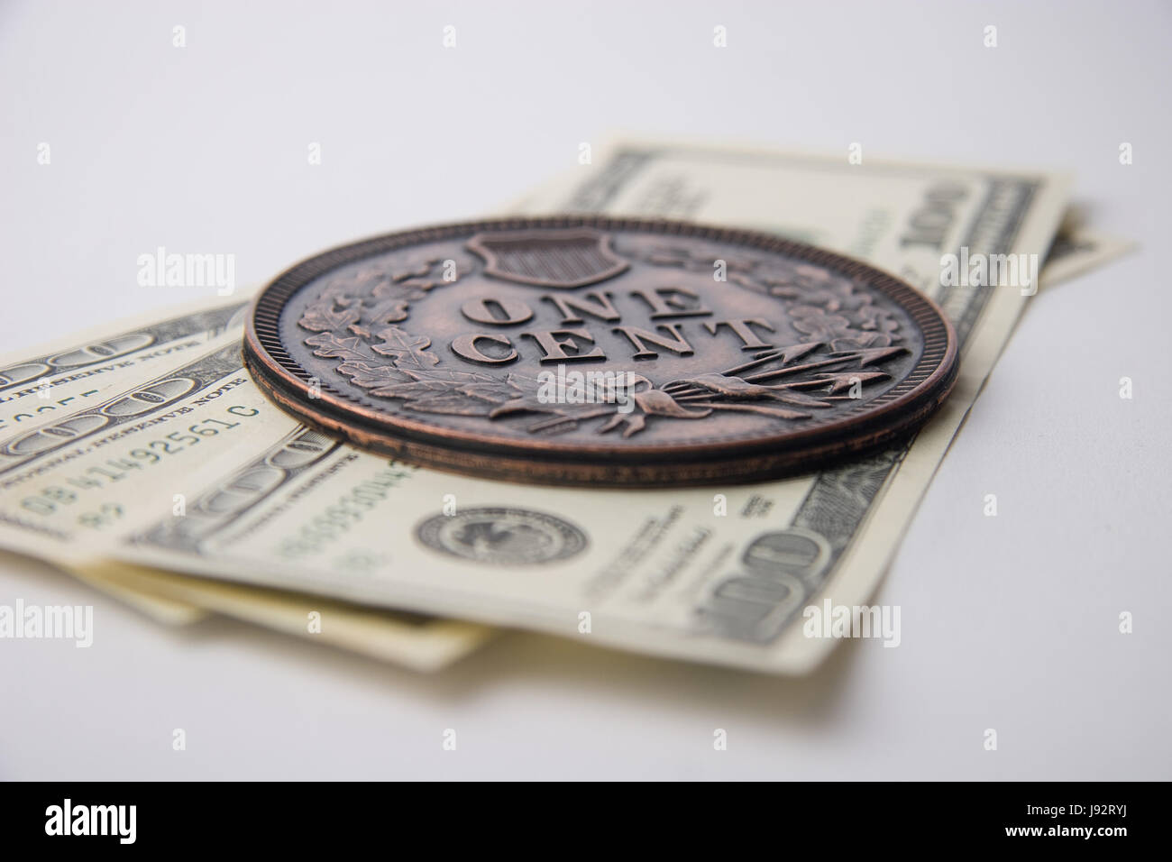 dollar, dollars, object, isolated, coin, one, finance, hundred ...