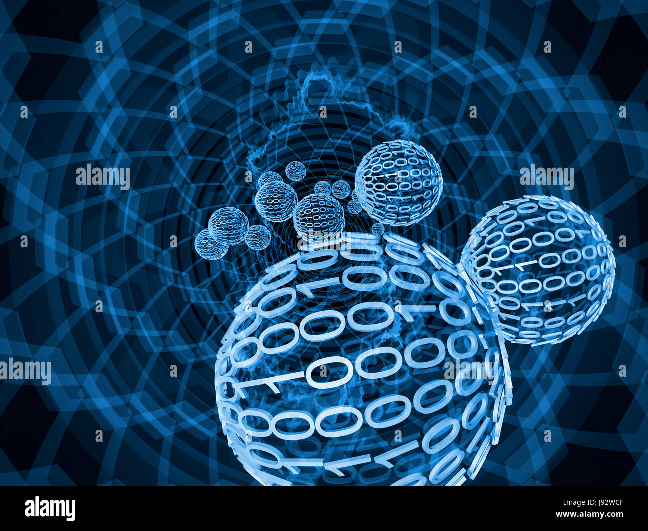 Calculation With Blue Loop blue, calculation, composition, model, design, project, concept, plan ...