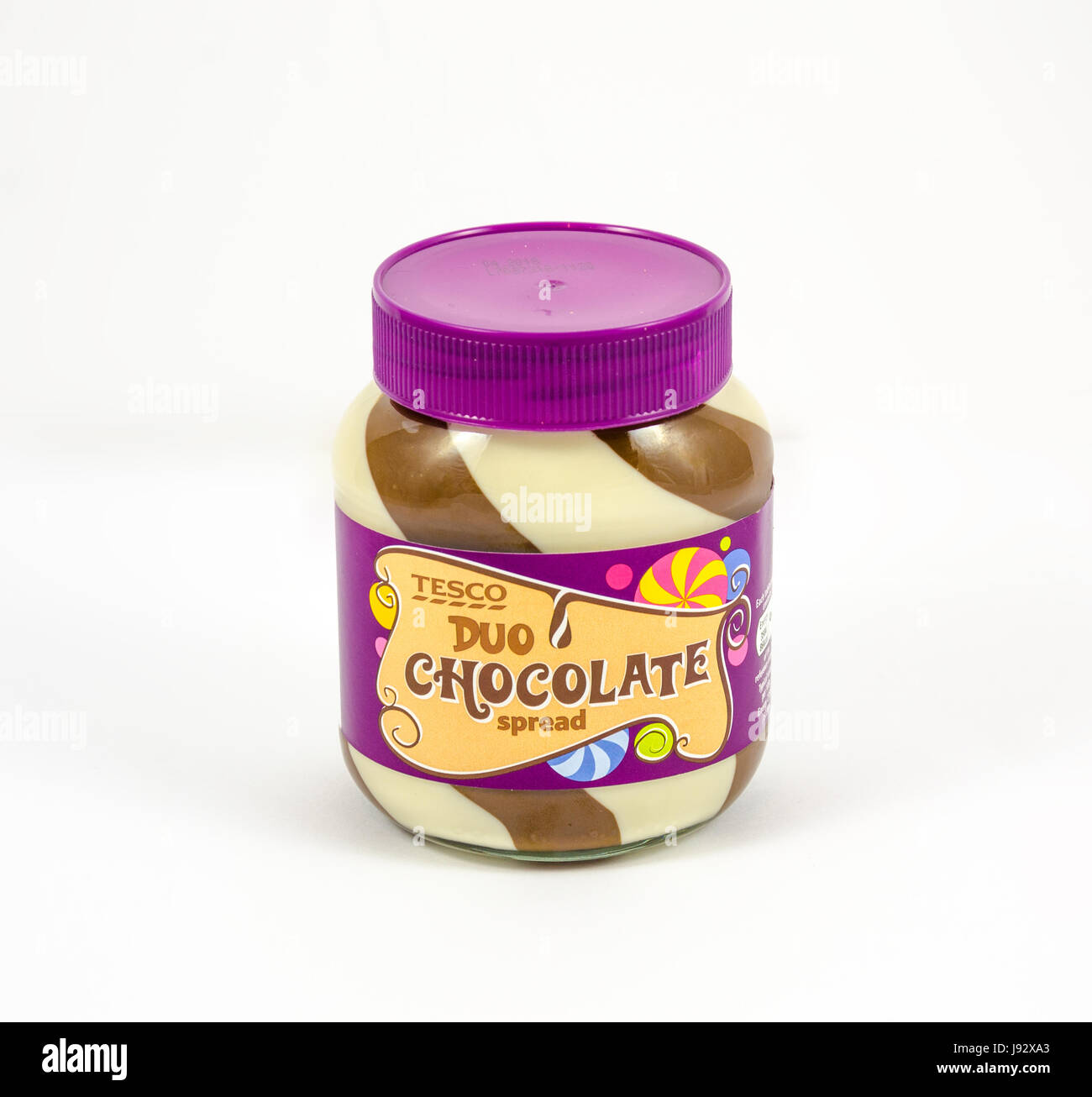Download A Jar Of Tesco Duo Chocolate Spread Isolated On A White Background Stock Photo Alamy Yellowimages Mockups