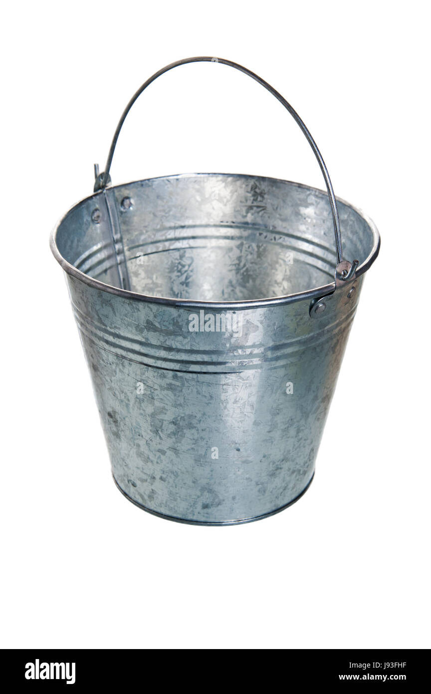 object, isolated, bucket, metallic, tool, object, single, thing, isolated Stock Photo Alamy